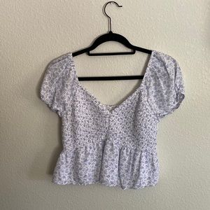 Babydoll Puff Sleeve Blouse